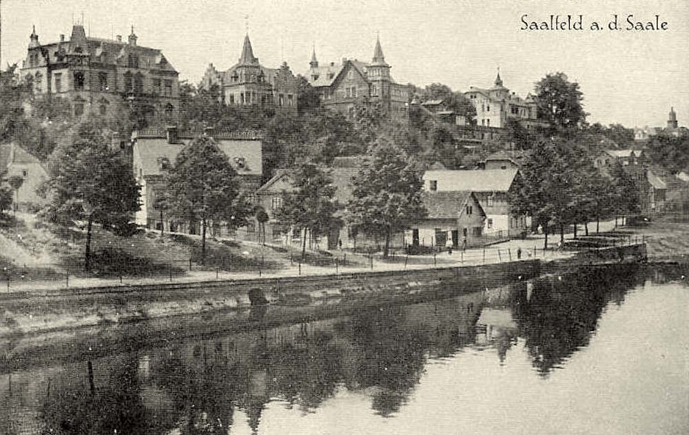Saalfeld (Saale). Panorama der Stadt, 1942