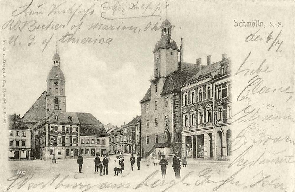 Schmölln. Hauptplatz, 1900