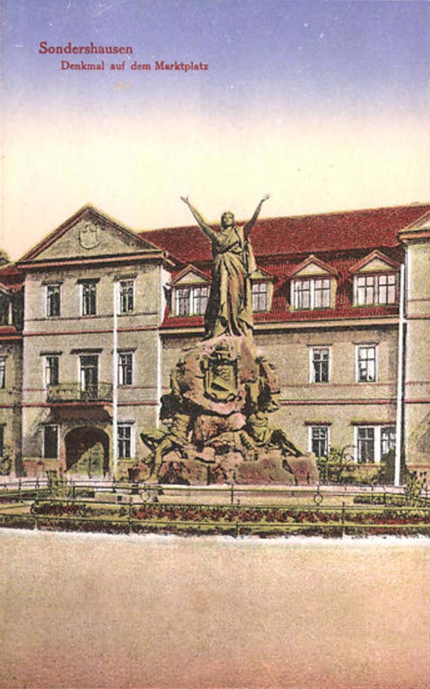 Sondershausen. Denkmal auf dem Marktplatz