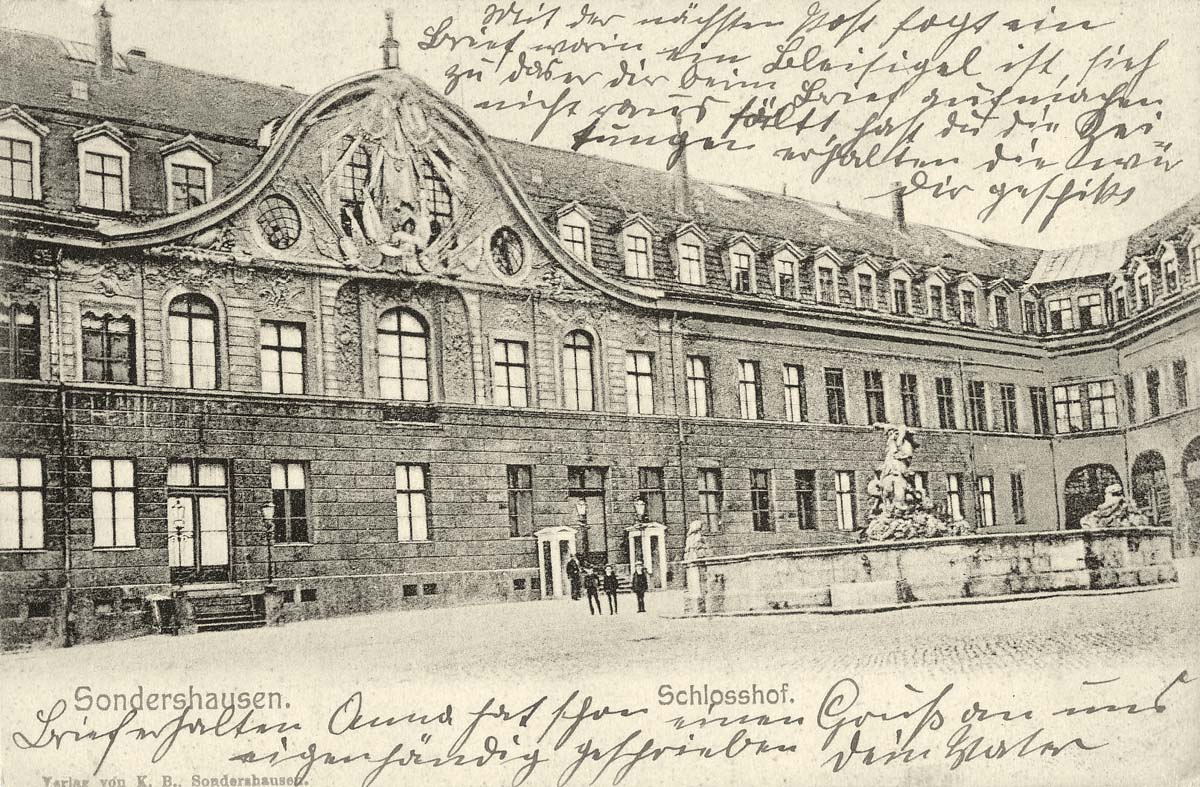 Sondershausen. Schloßhof, 1906