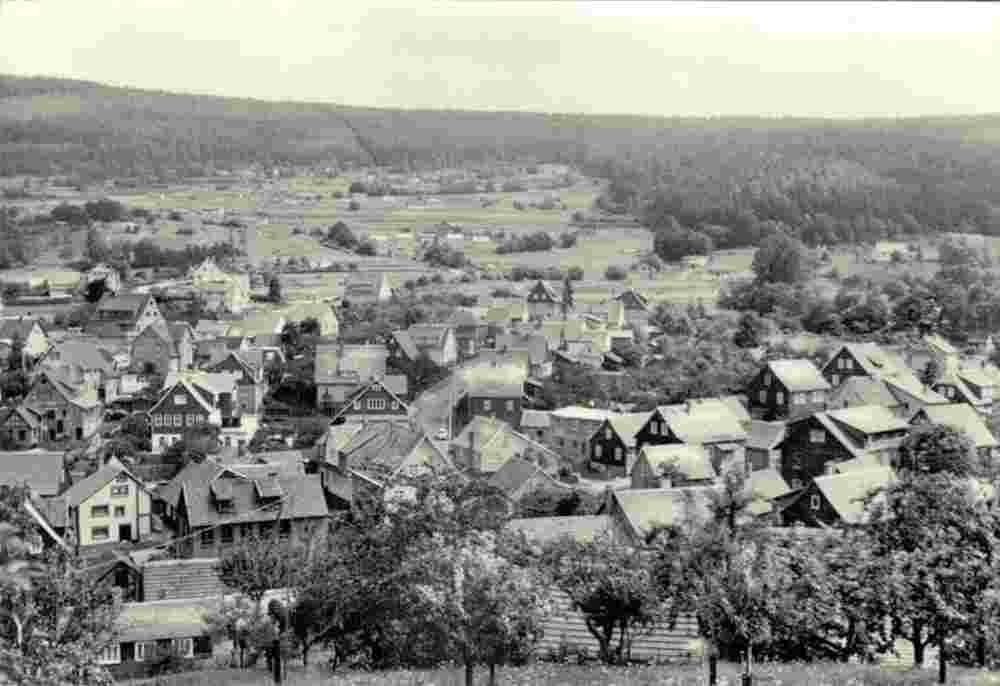 Steinbach-Hallenberg. Panorama der Stadt