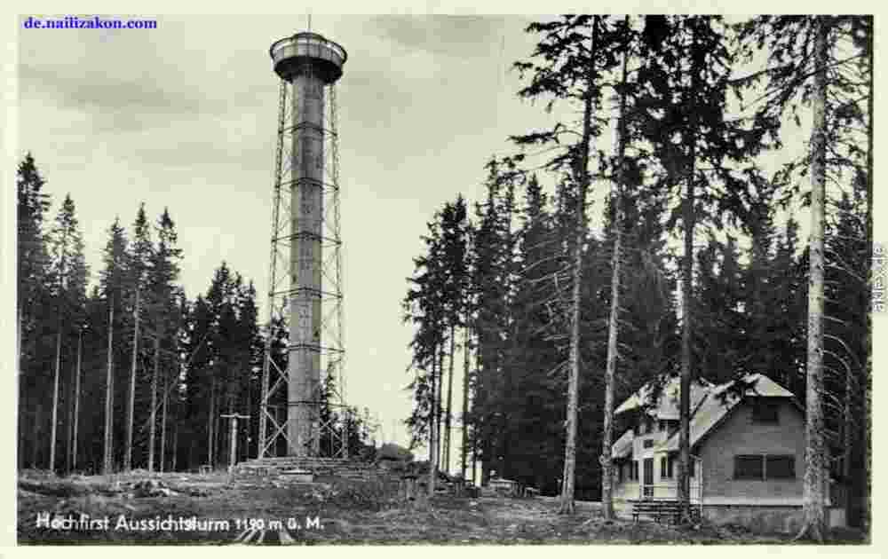 Titisee-Neustadt. Hochfirst Aussichtsturm, 1935