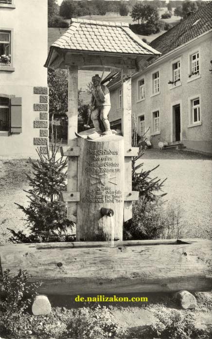 Todtnau. Denkmal Gründer Erster Skiclub