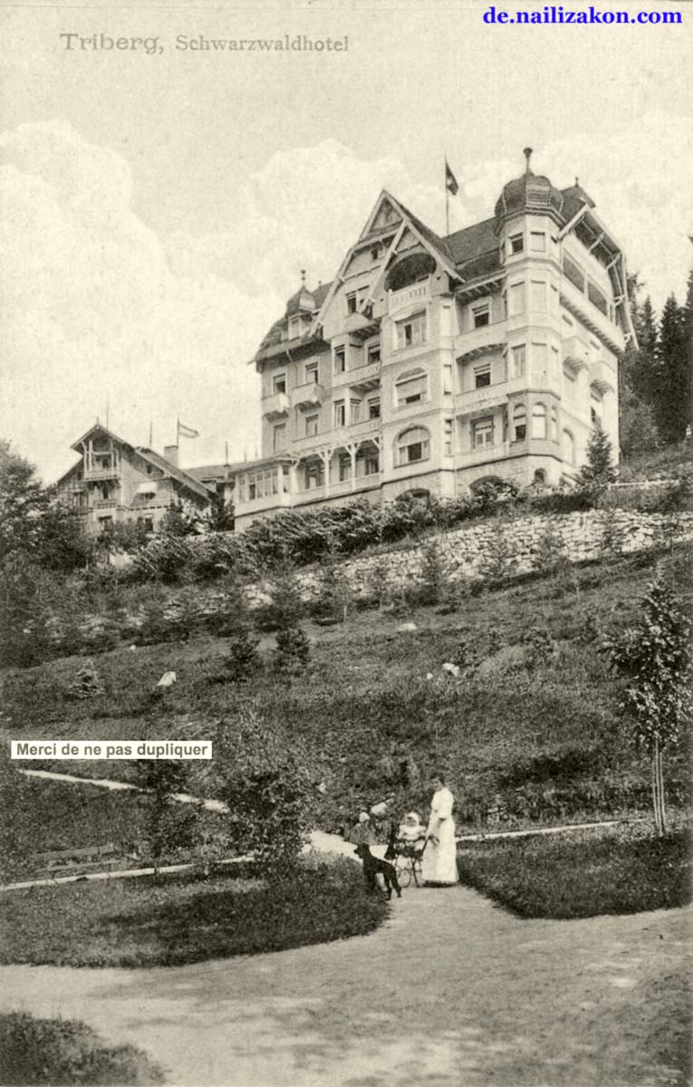 Triberg im Schwarzwald. Hotel und Pension, um 1900