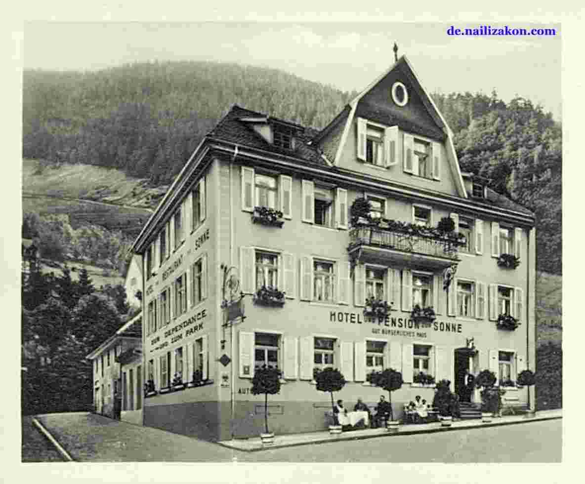 Triberg. Hotel zur Sonne, um 1930