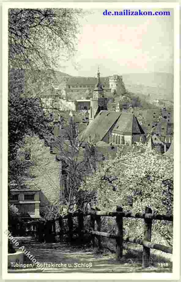 Tübingen. Stiftskirche und Schloß