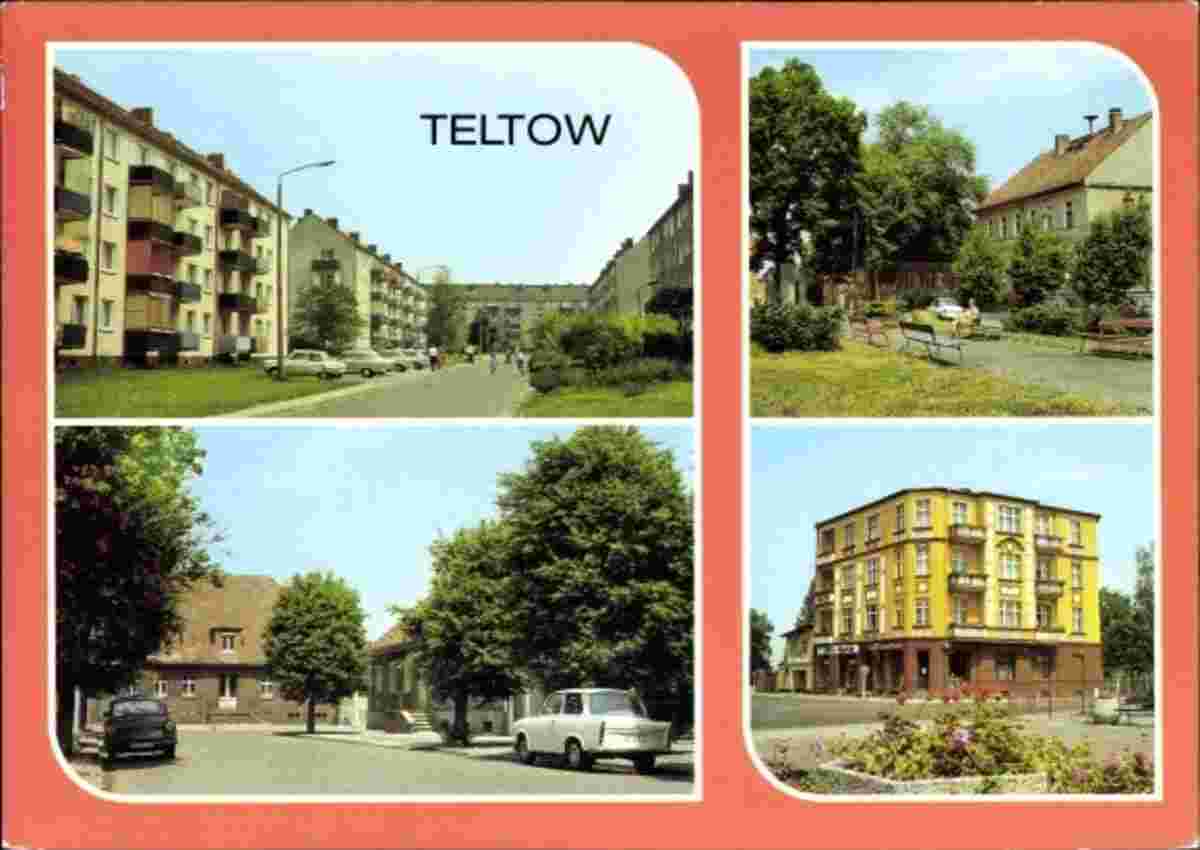 Teltow. Neubaugebiet, Anlage, Altstadt, Buchhandlung, 1987