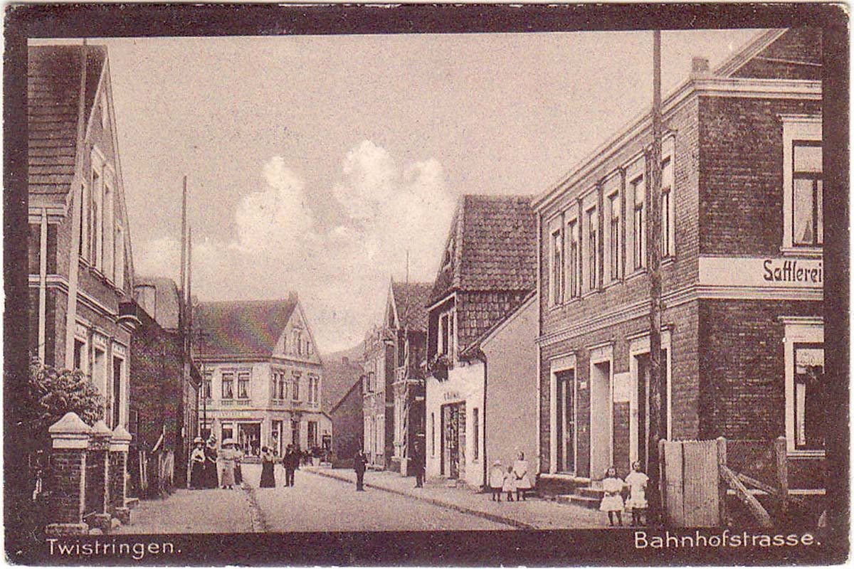 Twistringen. Bahnhofstraße, um 1920