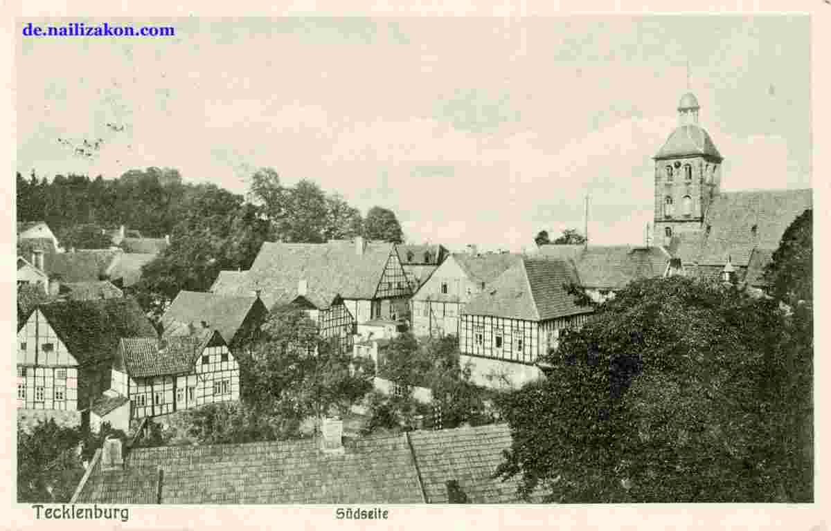 Tecklenburg. Panorama der Stadt, 1930
