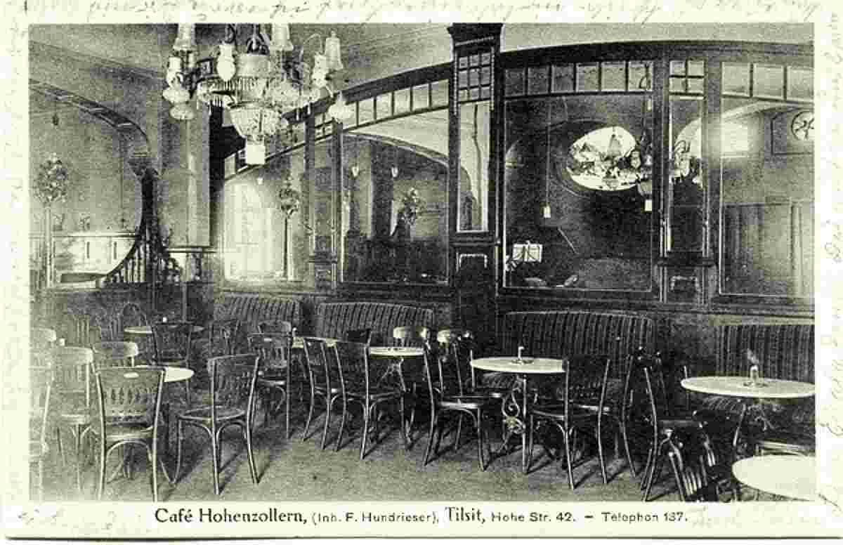 Tilsit. Café Hohenzollern, 1910-1912