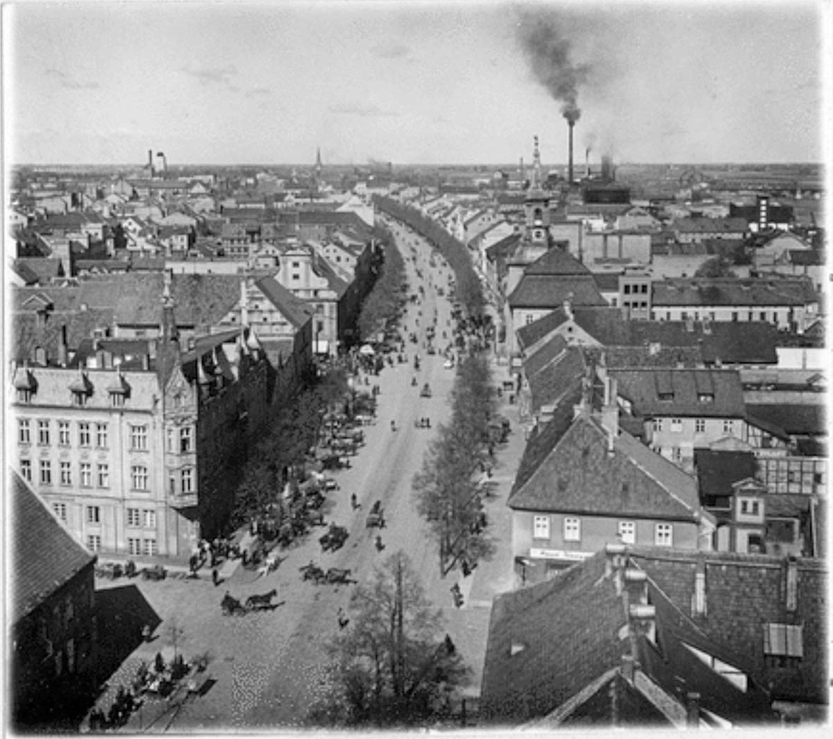 Tilsit (Sowetsk). Panorama der Stadt, 1925-1935