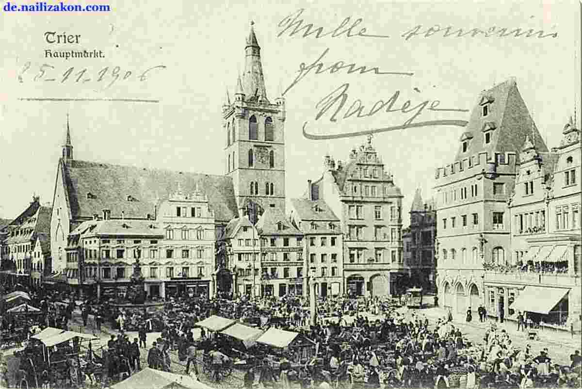 Trier. Marktplatz, 1906