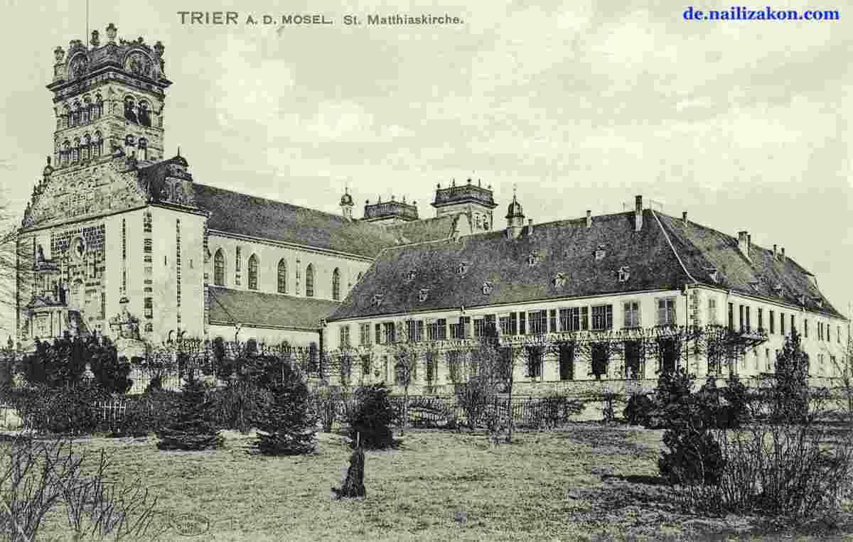 Trier. St. Matthias Kirche, 1910