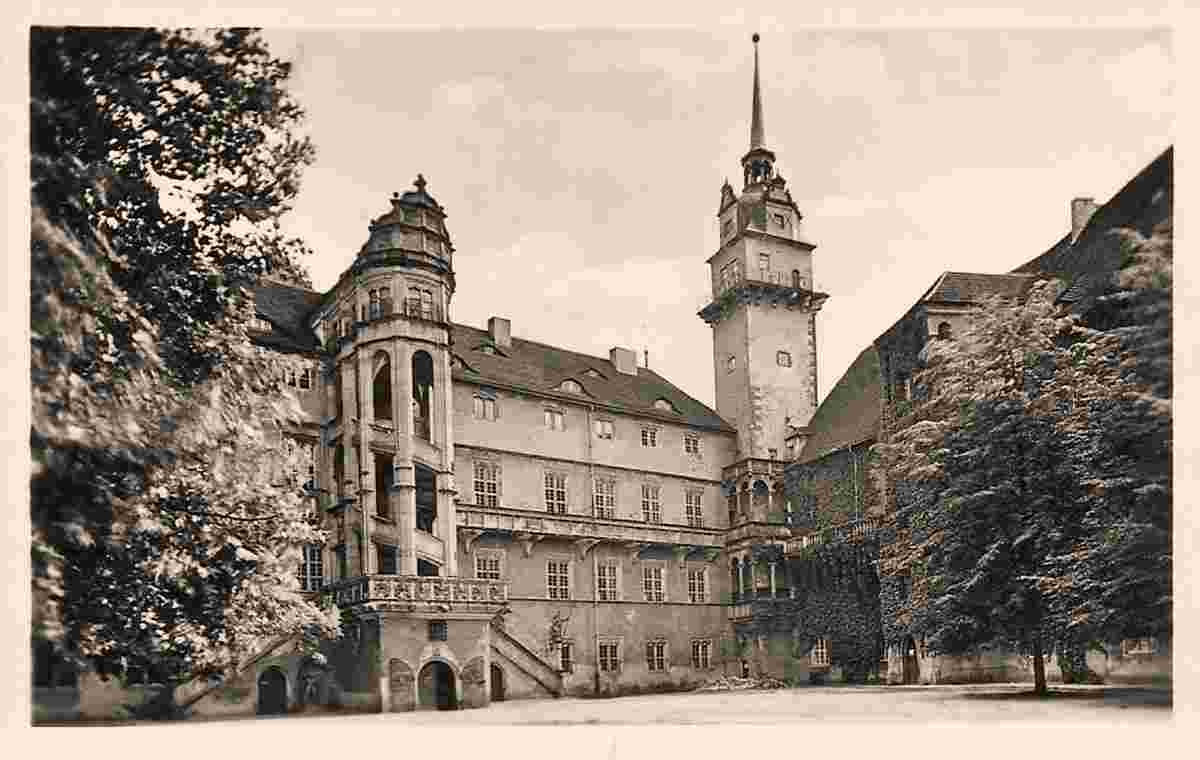 Torgau. Schloss Hartenfels (erbaut 1532-1536 von Conrad Krebs), 1956