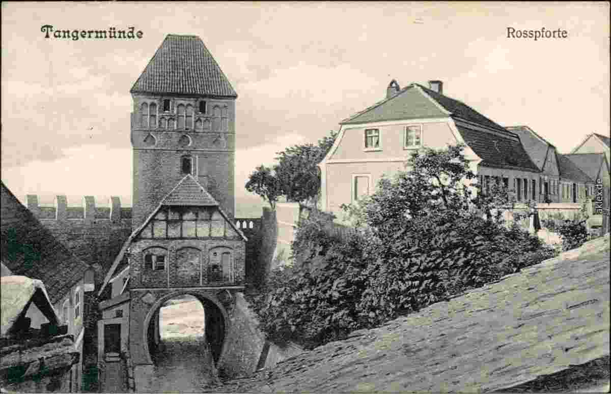 Tangermünde. Roßpforte, Stadttor, 1908