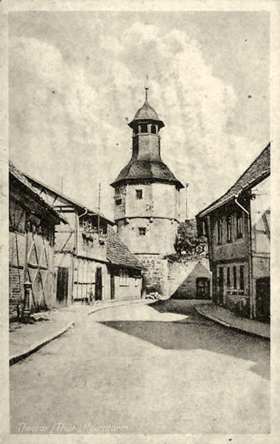 Themar. Panorama von Hexenturm, 1953