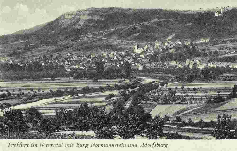 Treffurt. Panorama der Stadt