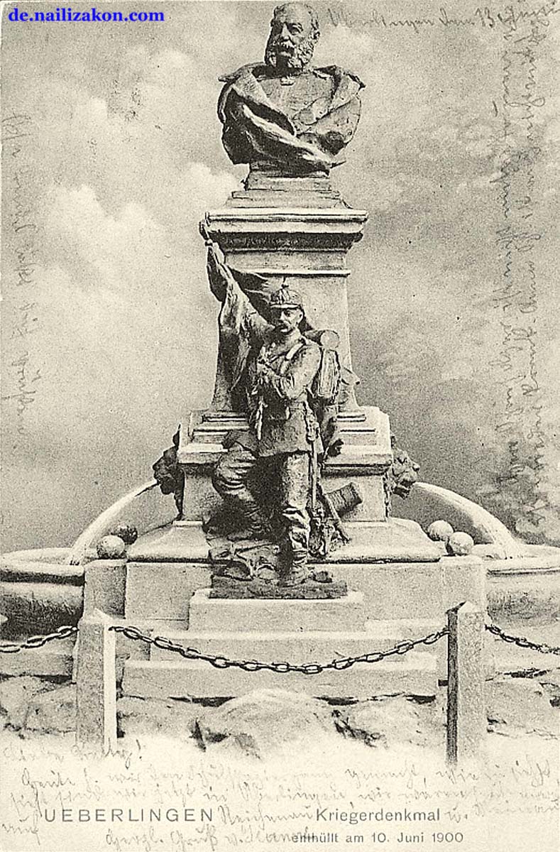 Überlingen. Kriegerdenkmal enthüllung am 10 Juni 1900
