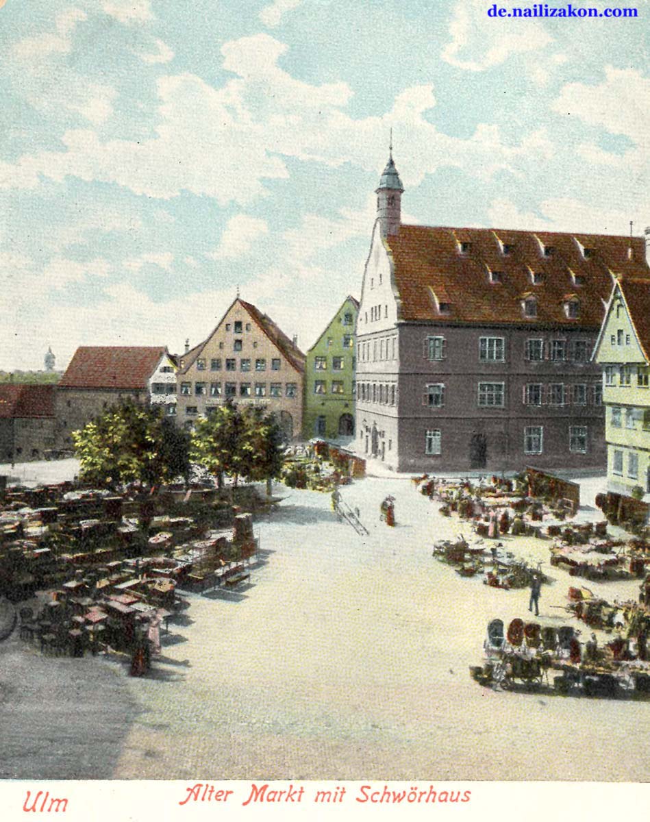 Ulm. Alter Markt mit Schwörhaus