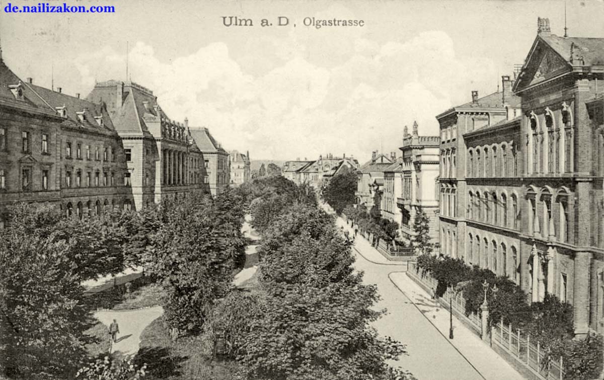 Ulm. Olga straße, 1908