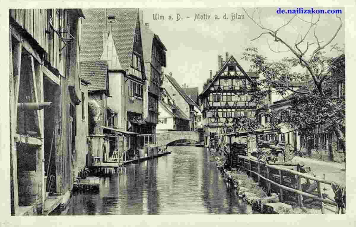 Ulm. Panorama der Stadt, 1918