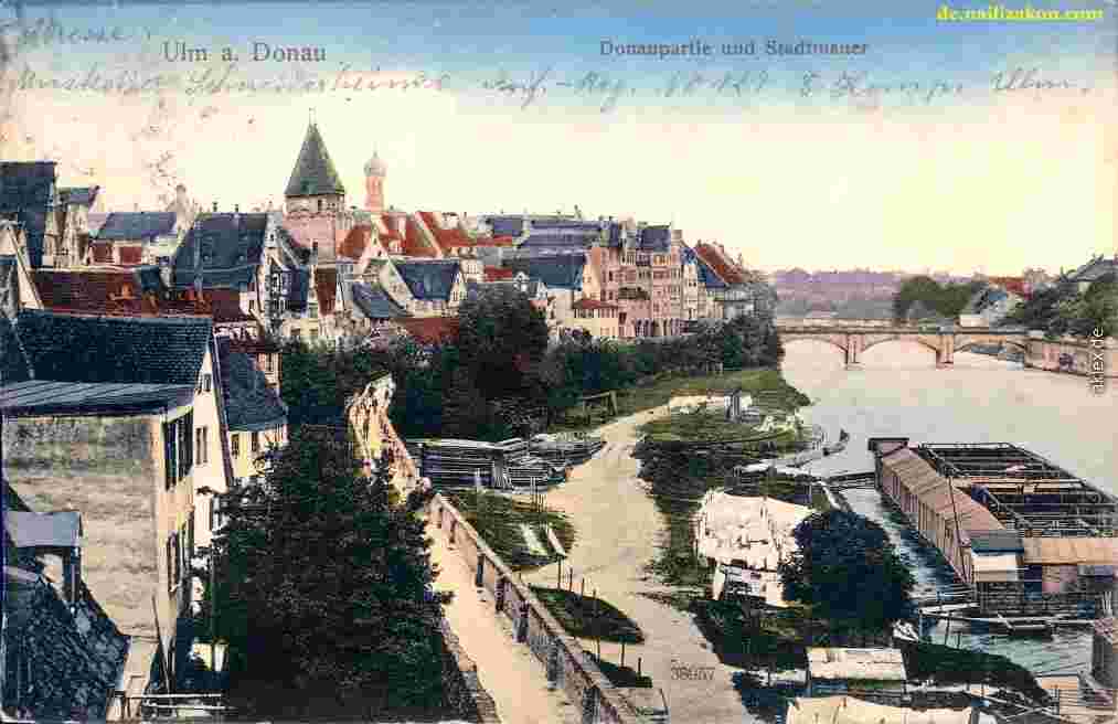 Ulm. Stadtmauer, 1911