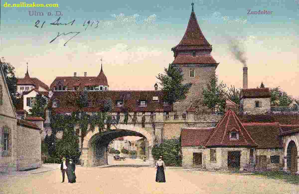 Ulm. Zundeltor, 1913