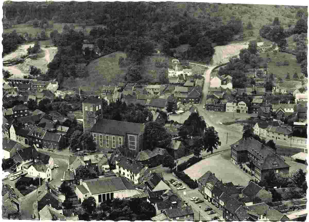 Übach-Palenberg. Panorama von Stadtteil Übach