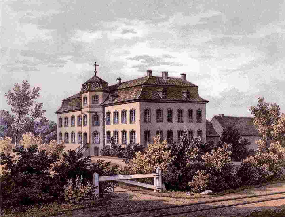 Übach-Palenberg. Schloß Zweibrüggen, zwischen 1857 und 1883