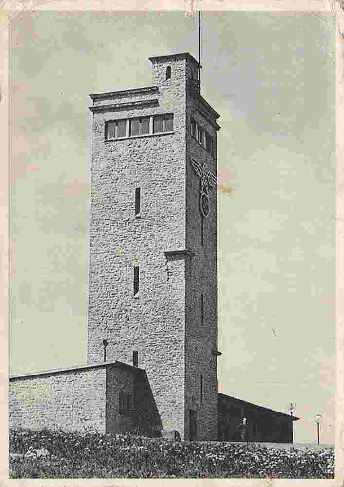 Überherrn. Berus - Hindenburgturm, die neue Gaststätte an der deutsch-französische Grenze, 1938