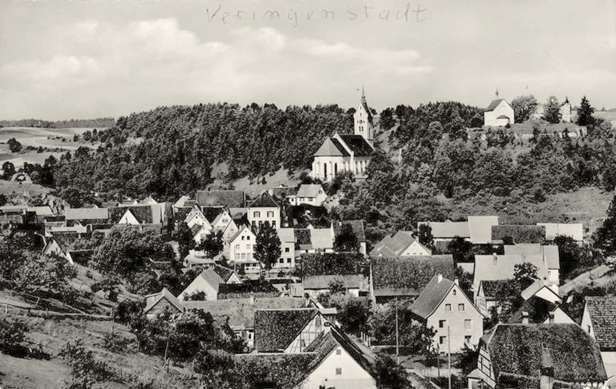 Veringenstadt. Panorama der Stadt
