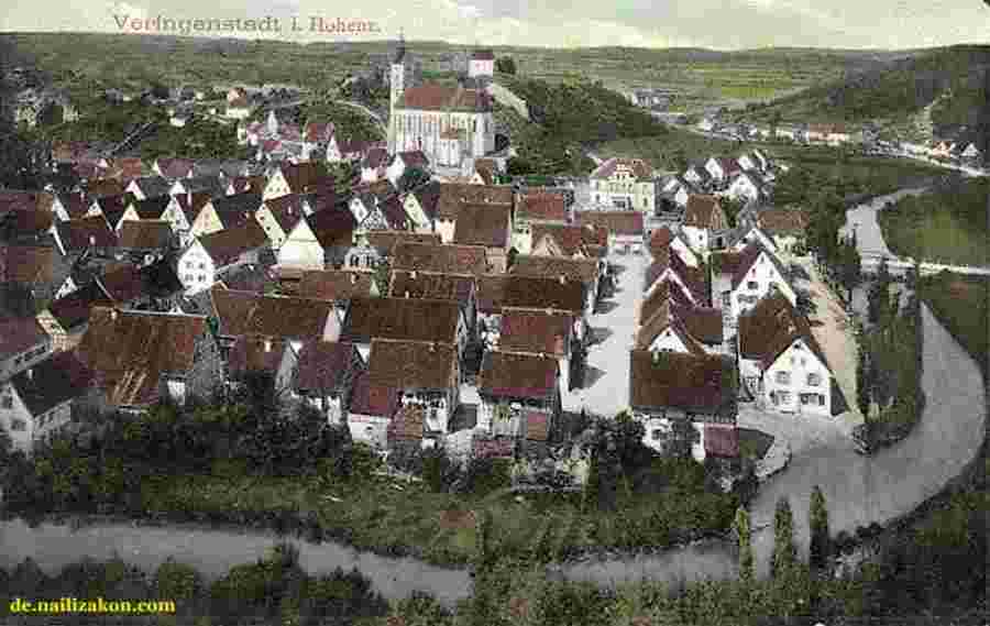 Veringenstadt. Panorama der Stadt, 1921