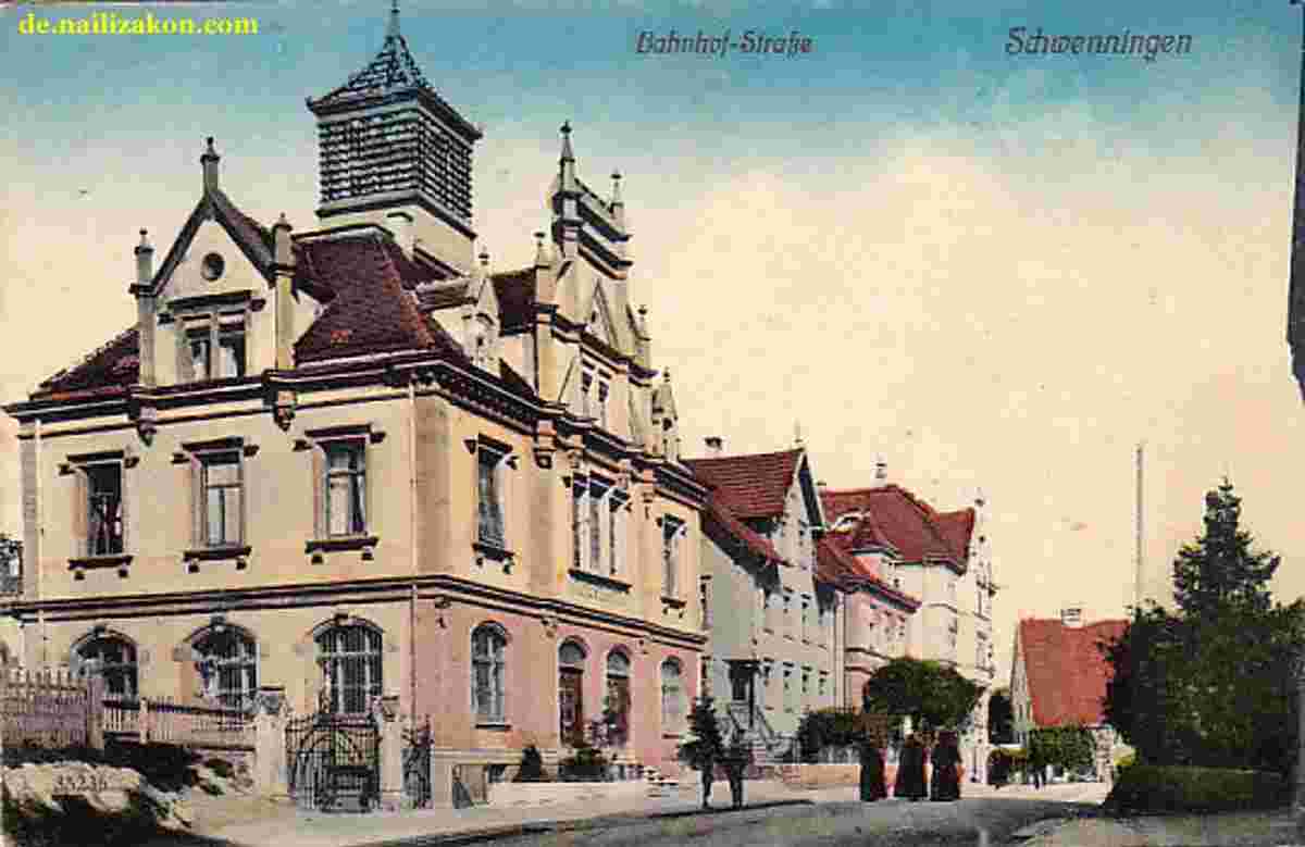 Villingen-Schwenningen. Bahnhofstraße, 1912