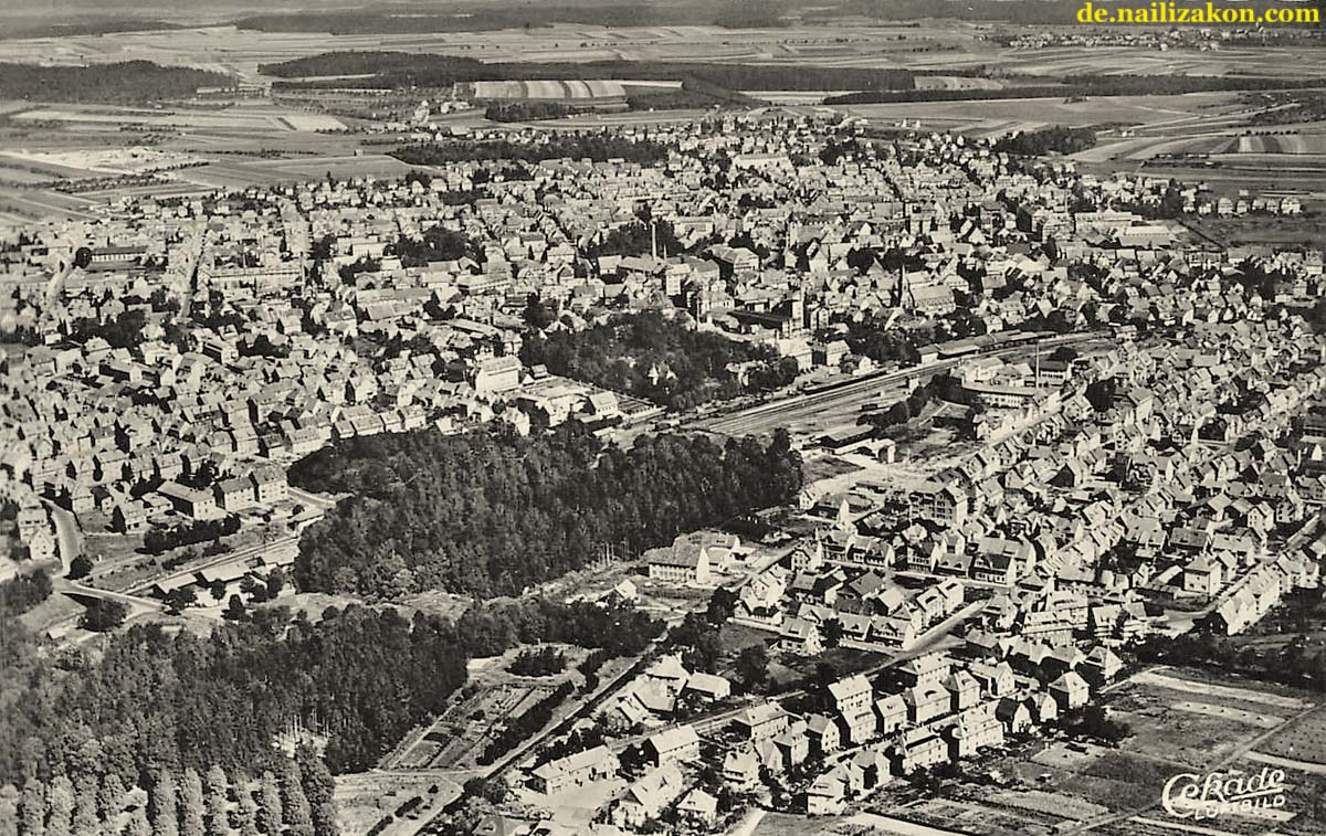 Villingen-Schwenningen. Panorama der Stadt