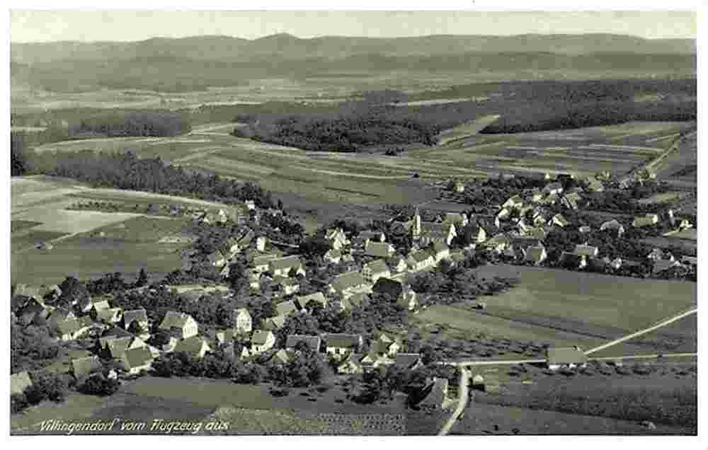 Villingendorf vom Flugzeug aus, 1937