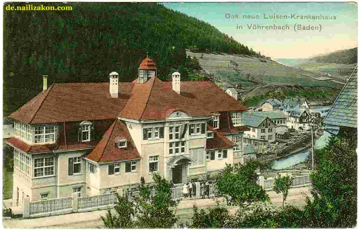 Vöhrenbach. Das neue Luisen-Krankenhaus, 1913