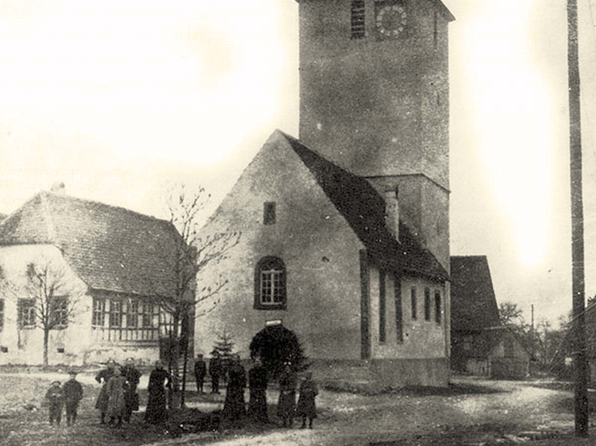 Vöhringen (Rottweil). Wittershausen - Evangelische Kirche um 1910
