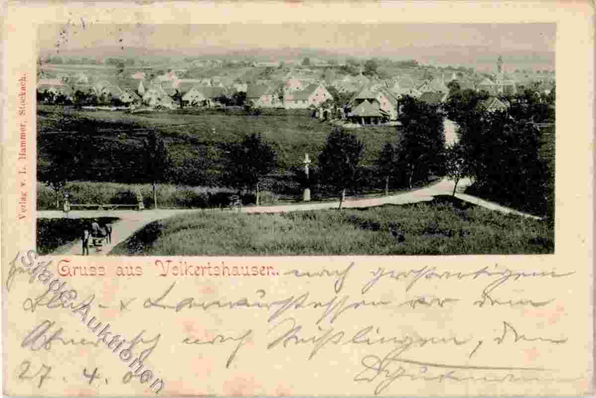 Panorama von Volkertshausen, 1900