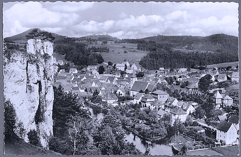 Velden (Pegnitz). Panorama der Stadt, 1965