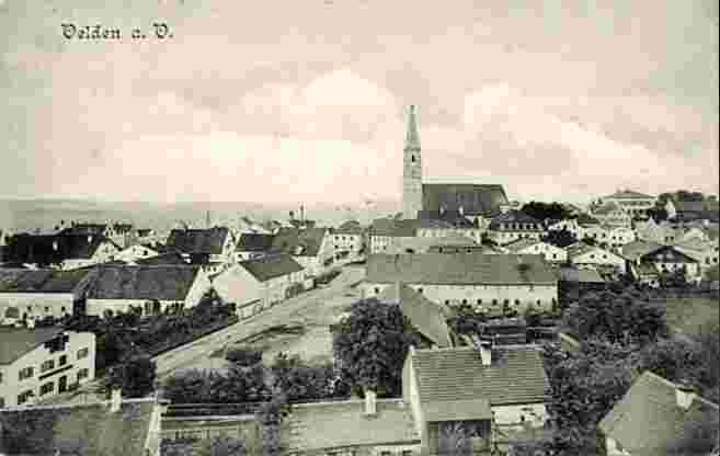 Velden. Kirche, Straße, Häuser, 1906