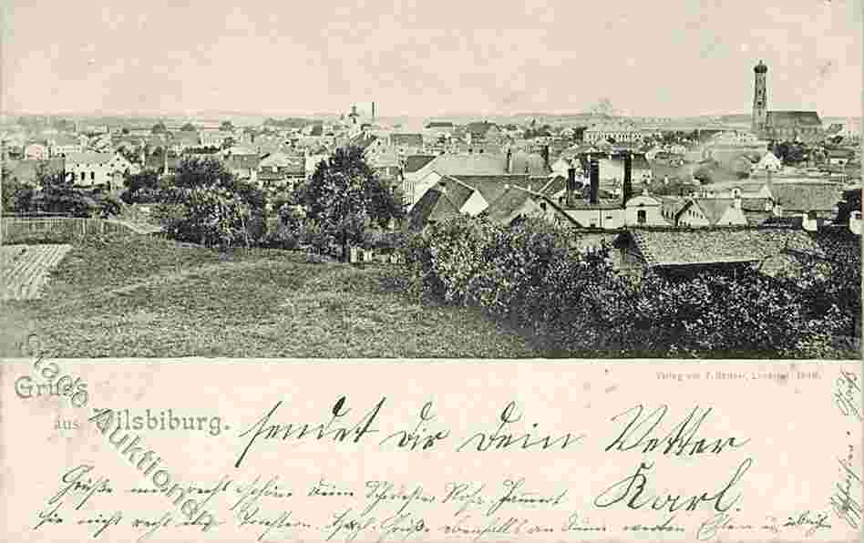 Vilsbiburg. Panorama der Stadt