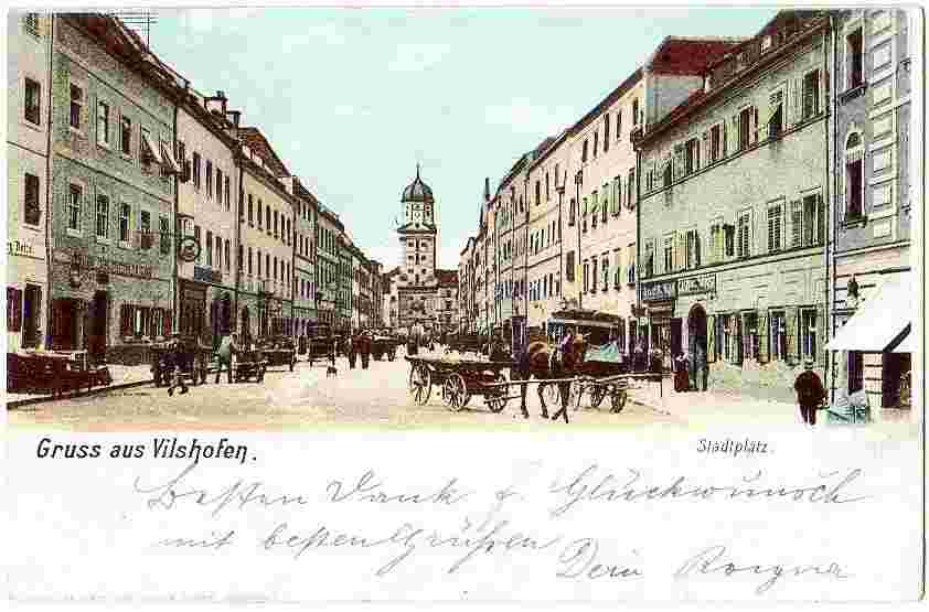 Vilshofen an der Donau. Stadtplatz, 1906