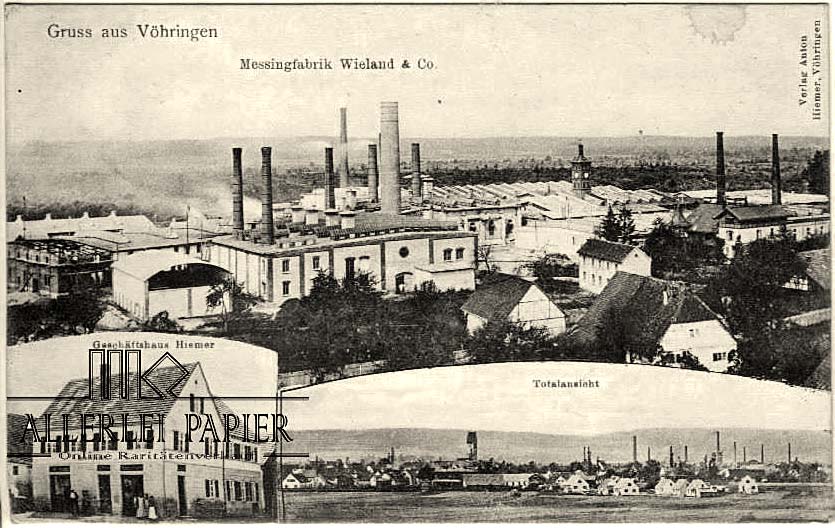 Vöhringen (Iller). Messingfabrik Wieland, Geschäftshaus Hiemer, 1907