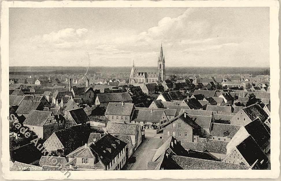 Viernheim. Panorama der Stadt