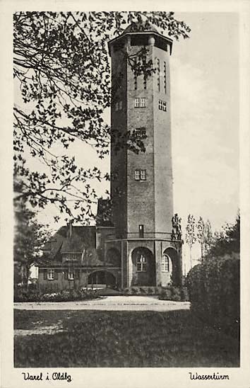 Varel. Wasserturm, 1950