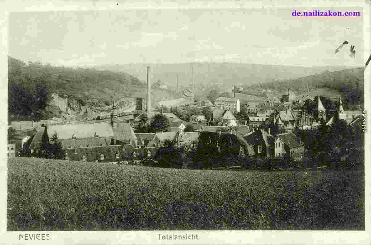 Velbert. Panorama der Stadt, 1915
