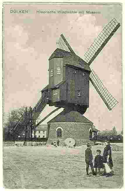 Viersen. Dülken - Historische Windmühle mit Museum, 1916