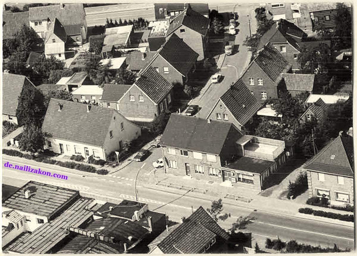 Vreden. Panorama der Stadt, Gaststätte, um 1970