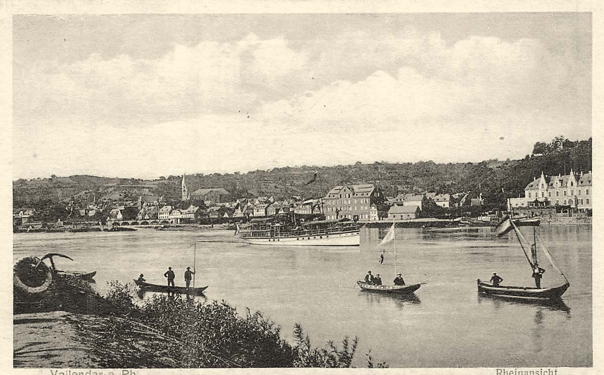 Vallendar. Booten, 1917