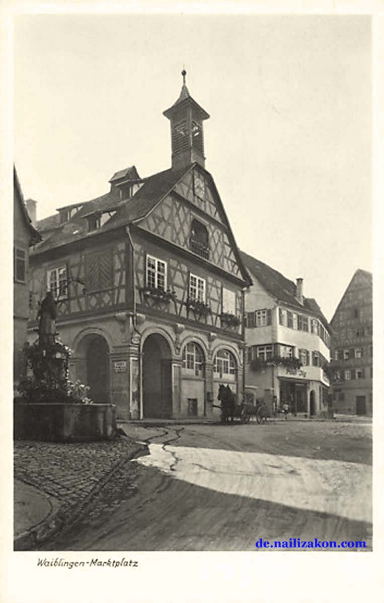 Waiblingen. Marktplatz, 1934